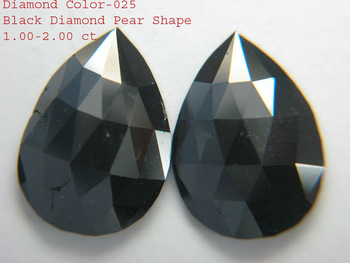 Black Diamond Pear Shape