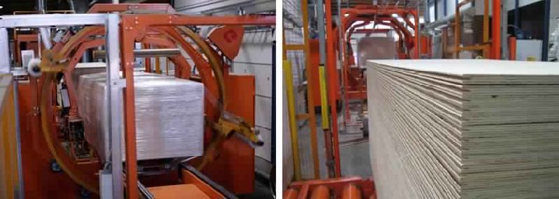 Panel Horizontal orbital wrapping machine