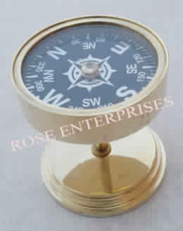 Brass Vintage Marine D Compass, Size : 5 x 5 x 5.5 cm