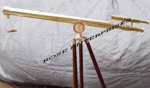 Nautical Vintage Telescope with Tripod Stand