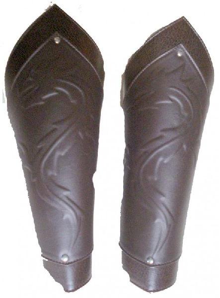 Dragon Scale Arm Bracers - Leather Armour