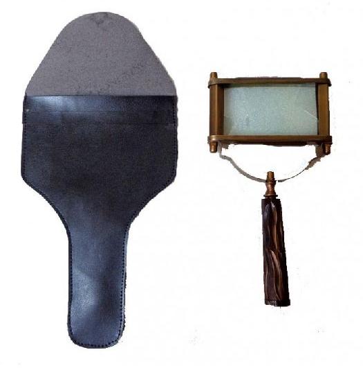 Square Magnifier WOOD HANDLE Magnifying