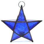 Iron Metal decoration Star ornaments, Color : Blue