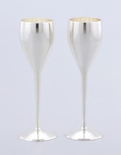SILVER CHAMPAGNE FLUTES