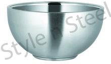 Stainless Steel Double Wall Footed Bowl
