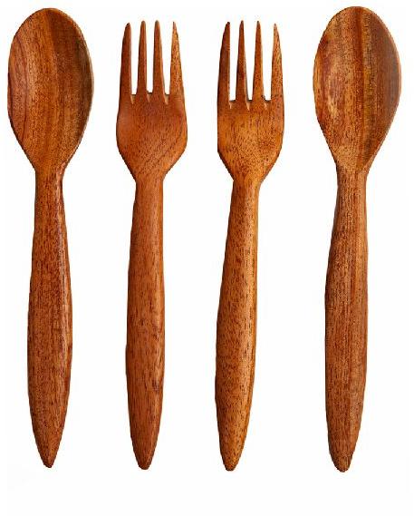 Neem Wood Cutlery (Adult)