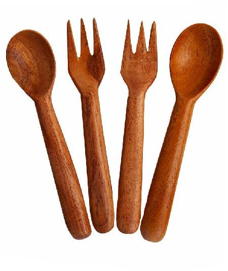 Neem Wood Cutlery (Child)