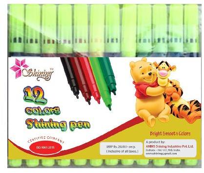 Plastic Watercolor Pen, Length : 6-8inch