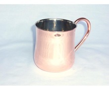 Polished Copper Drinking Mugs, Color : Customized