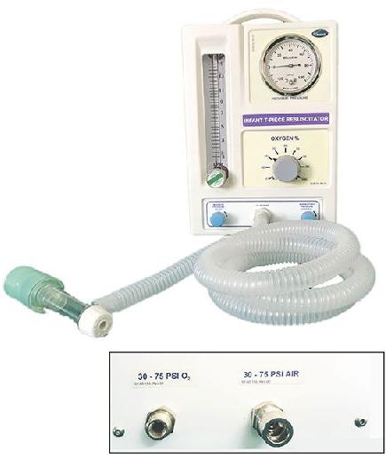 T-Piece Resuscitator with built in Air Oxygen Blender