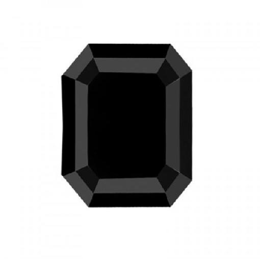 EMERALD ROSE CUT LOOSE NATURAL FANCY BLACK DIAMOND