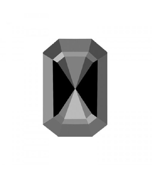 0.80 CARAT NATURAL DIAMOND AAA QUALITY EMERALD ROSE CUT LOOSE NATURAL FANCY BLACK DIAMOND