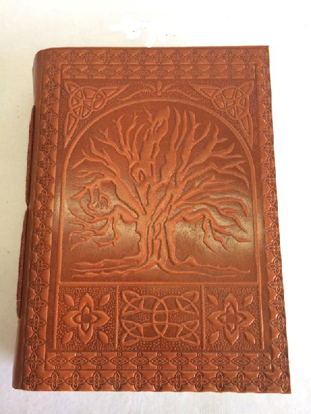 Antique looking leather crunch buffalo leather journal