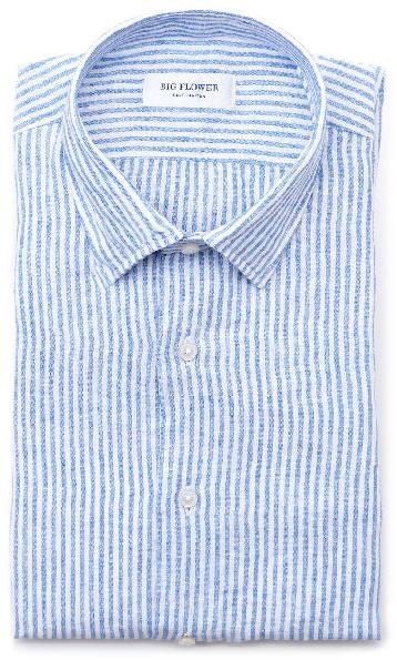 Mens Striped Linen Shirts