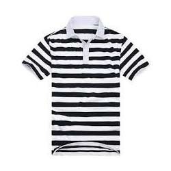 Mens Striped Polo T-Shirt
