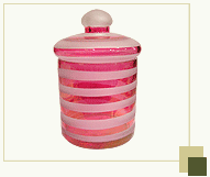 Spiral Glass Jar with Lid