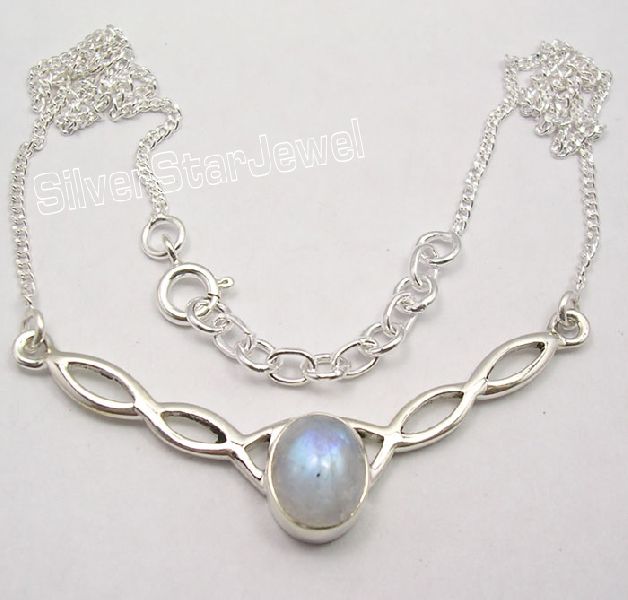 RAINBOW MOONSTONE GORGEOUS Necklace JEWELRY