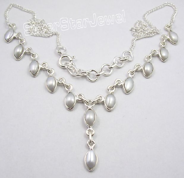 WATER PEARL CURB CHAIN Necklace