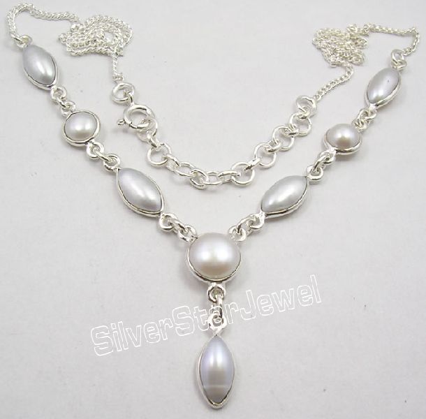 High Polished WHITE PEARL EXCLUSIVE Necklace