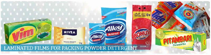 Laminated Films For Packaging Powder Detergent