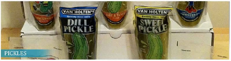 pickles packaging