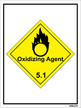 Self Adhesive Labels - Oxidizing Agent