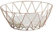 Copper Geometric Office Stationary Wire Mesh Basket