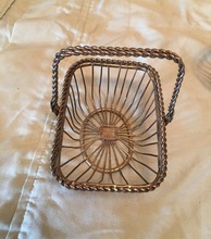 Metal Wire Mesh Basket for Fruit, copper plated wire mesh baskets