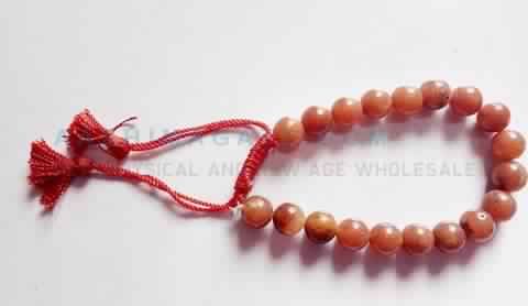 RED AVENTURINE D STRING BRACELET [8MM]