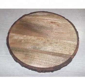 Round Wooden Cutting Chopping Board, Size : 28 Cm. x 2.2 Cm Thickness