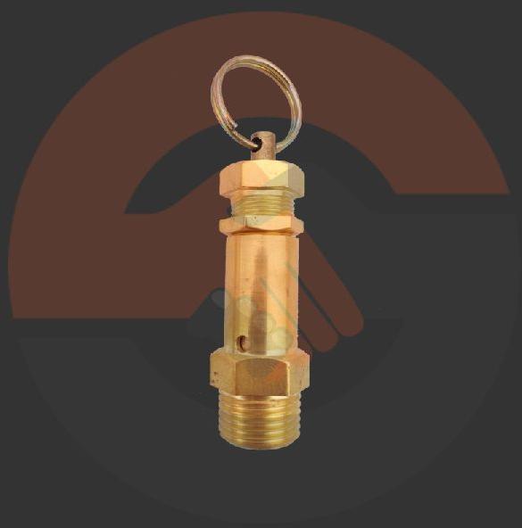BRASS AIR SAFETY VALVE WITH RUBBER SEAL