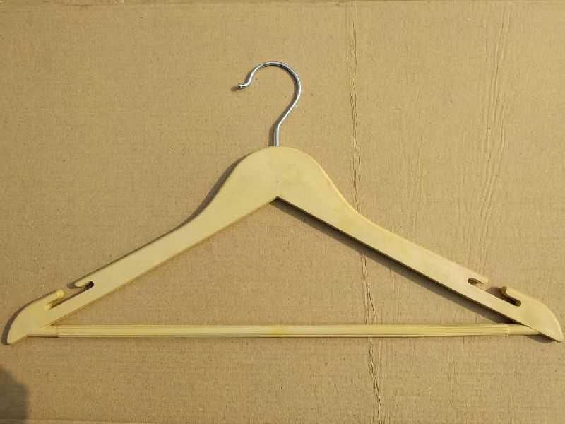 Wood Polished Plastic Hanger