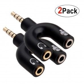 Male To Female Audio Splitter Adapter Converter