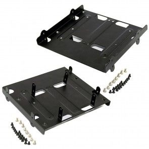 Metal Mounting Bracket Adapter Tray Kit Black