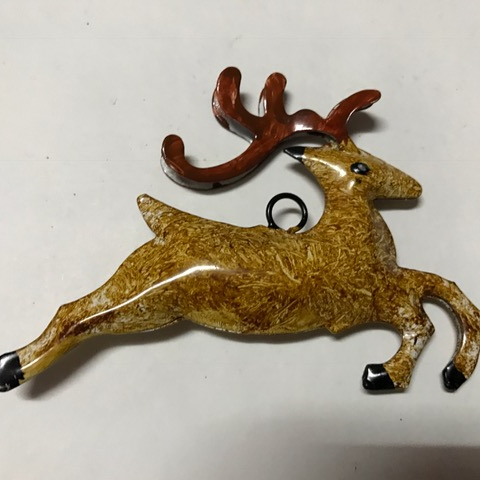 Glorious Crafts Handpainted Metal Reindeer