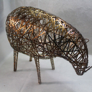 Roundness Unique Metal Animal Sculptures, for Decoration, Technique : Welding