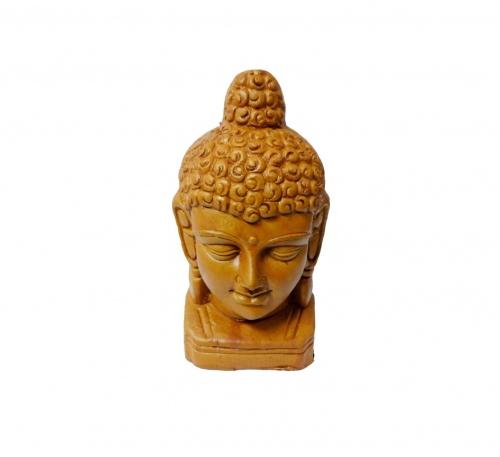 Gautam Budha decorative head clay showpiece