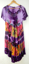 painted dress cotton long boho cloth