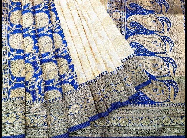 Stylish Banarasi Silk Saree, Feature : Dry Cleaning, Shrink-Resistant