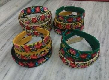 Embroidered Hair Bands, Color : Multi color