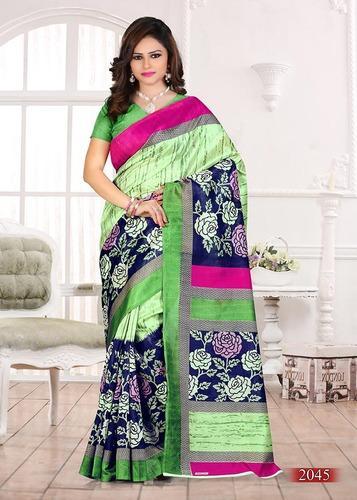 Printed cotton saree, Occasion : Regular Wear