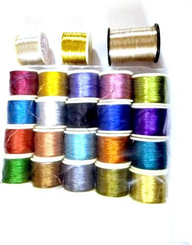 Plain Cotton Zari Threads, Packaging Type : Corrugated Box
