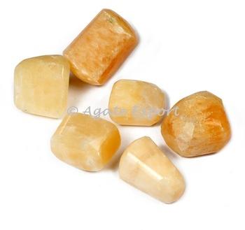 High Grade Calcite Tumbled Stones