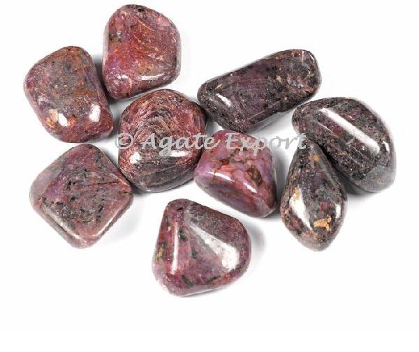 Pink Ruby Tumbled Stones