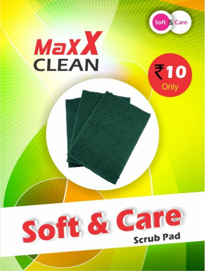 Sponge Maxx Clean Scrub Pad, Packaging Type : Plastic Packets