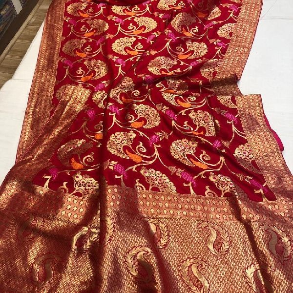 crepe silk weaving sarees with material blouse Buy material blouse ...