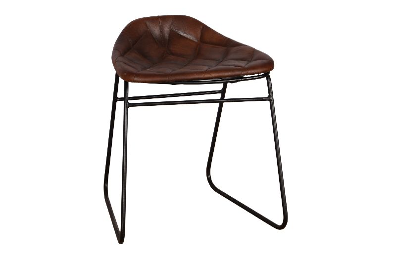Brown black bar chair