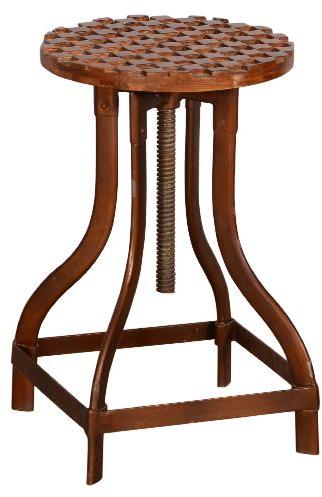 brown wooden stool bar