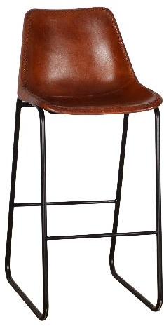 Rectangular leather bar chair 01, for Banquet, Home, Hotel, Office, Restaurant, Pattern : Plain