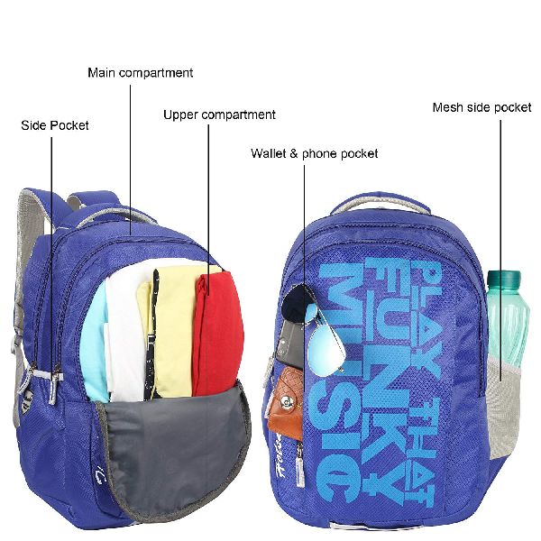 Hotshot Polyester 25-30 Liters School, Collage and Casual Backpack ...